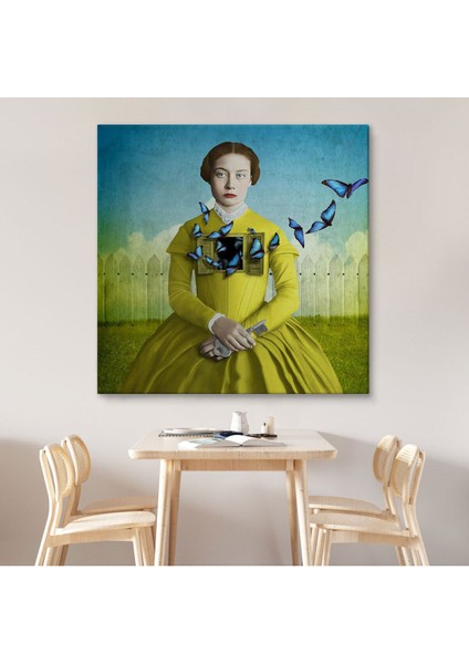 Ruhların Uçmasına Izin Ver, Gerçeküstü Sanat Kanvas TABLO-5853