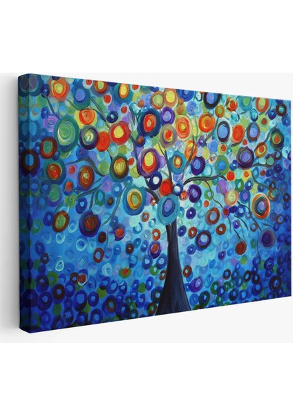 Sürreal Ağaçtaki Renkler Senfonisi TABLOSU-6626