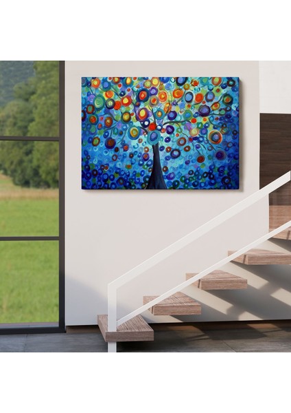 Sürreal Ağaçtaki Renkler Senfonisi TABLOSU-6626 indirimleri