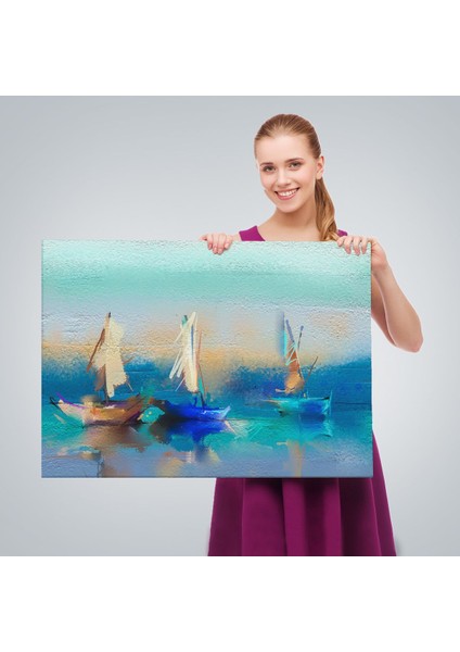 Soyut Modern Sanat Yağlıboya Görünüm Dekoratif Kanvas Duvar TABLOSU-3589 fırsatları