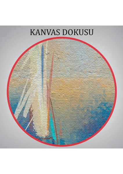 Soyut Modern Sanat Yağlıboya Görünüm Dekoratif Kanvas Duvar TABLOSU-3589