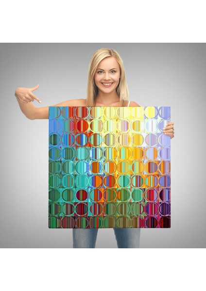 Renkli Cam Temalı Kanvas TABLO-5888 modelleri