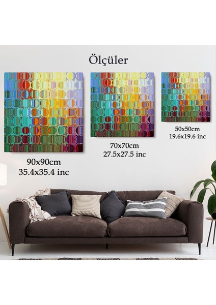 Renkli Cam Temalı Kanvas TABLO-5888 indirimleri