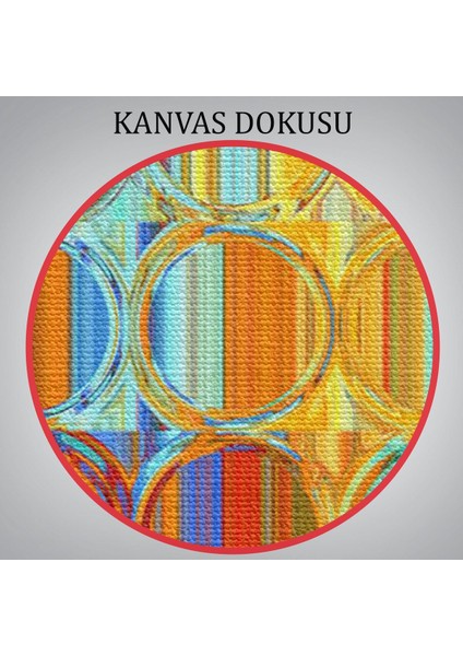 Renkli Cam Temalı Kanvas TABLO-5888