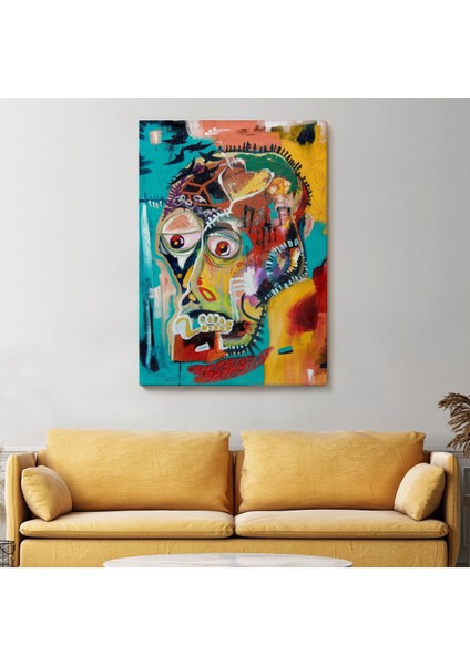 Jean Michel Basquiat, Isimsiz Kafatası 1981 Kanvas TABLOSU-4977 fiyatları