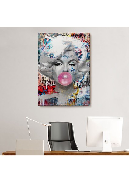 Marilyn Monroe Graffiti Pop Art Duvar TABLOSU-6471