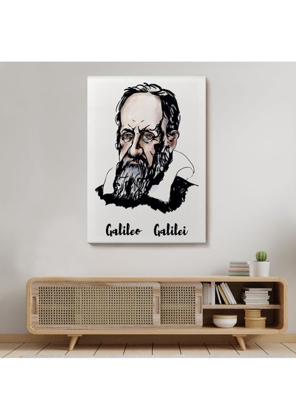 Galileo Galilei Dekoratif Kanvas TABLO-5915