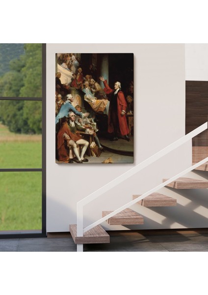 Patrick Henry Virginia burgesses Evinin Önünde Duvar TABLOSU-6408 fırsatları