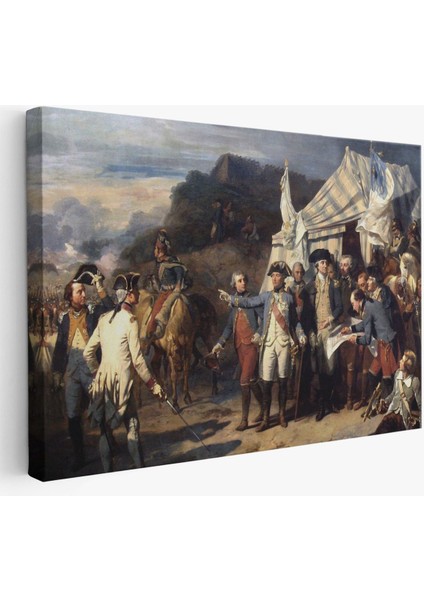Yorktown Kuşatması Tablosu - Couder Yorktown VERSAILLES-6546