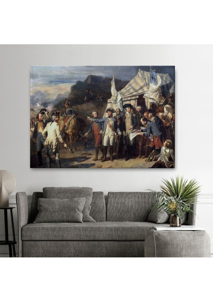 Yorktown Kuşatması Tablosu - Couder Yorktown VERSAILLES-6546 fiyatları