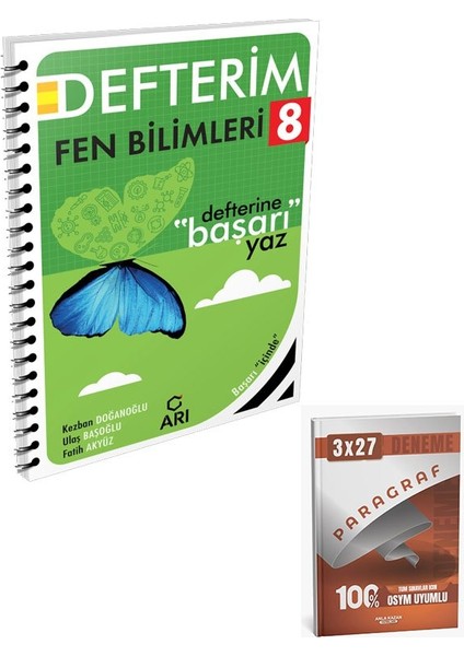 Arı 2026 8. Sınıf Fen Bilimleri Akıllı Defteri+Anla Kazan Paragraf