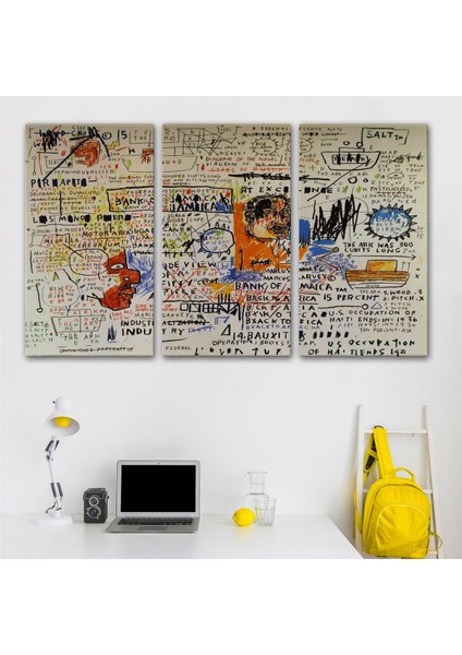 Jean Michel Basquiat'in 50 Cent Piece Isimli Eseri Kanvas TABLO-5017 modelleri