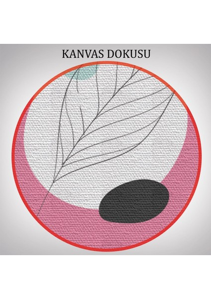 Yaprak Desenli Soyut Dekoratif Duvar Tablosu Üçlü SET-EL-111 indirimleri