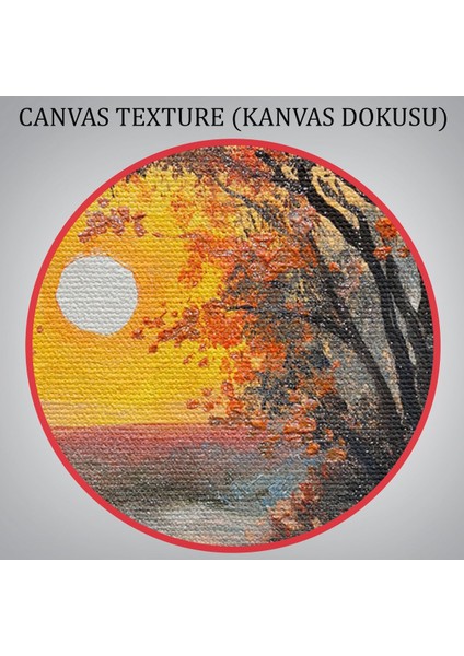 Kış Mevsiminde Karlı Bir Nehir Manzarası Duvar TABLOSU-3464