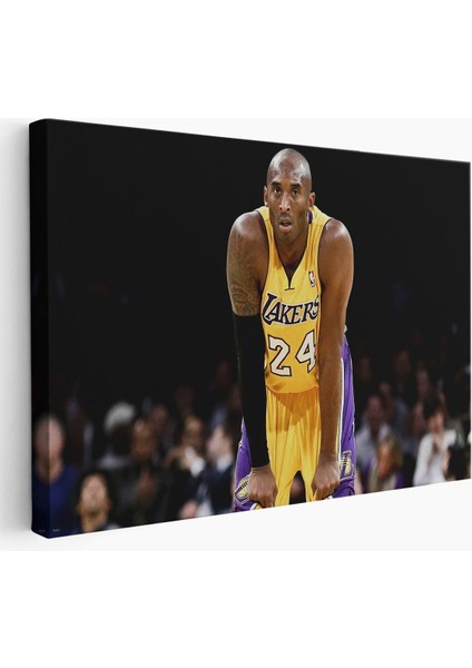 Kobe Bryant Los Angeles Lakers Kanvas Tablo / Black MAMBA-5149
