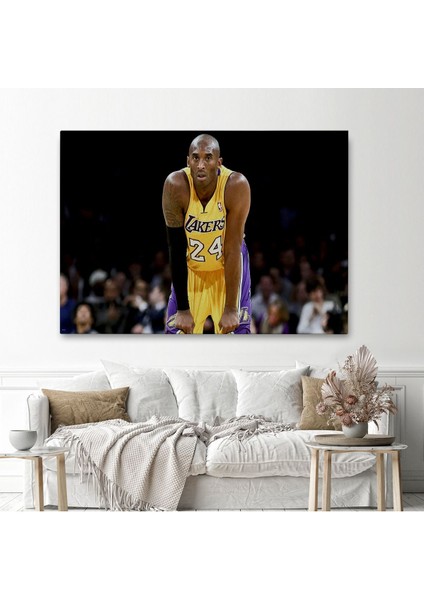 Kobe Bryant Los Angeles Lakers Kanvas Tablo / Black MAMBA-5149 fiyatları