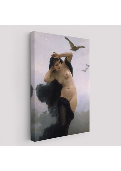 William-Adolphe Bouguereau The Night Duvar TABLOSU-6066