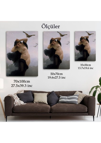 William-Adolphe Bouguereau The Night Duvar TABLOSU-6066 indirimleri