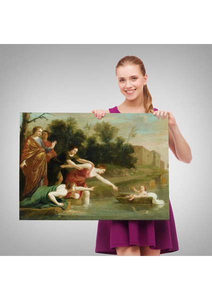 Jacques Stella - Musa'nın Bulunuşu Tablosu - The Finding Of MOSES-6579 fırsatları