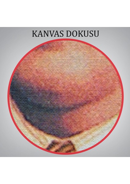 Atatürk Portre Tablosu Mustafa Kemal Atatürk Dikdörtgen Dekoratif Kanvas Tablo-Cs-69