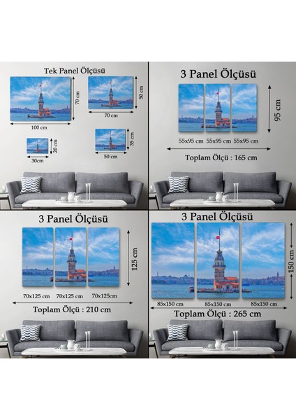 Kız Kulesi Dekoratif Kanvas TABLO-6513