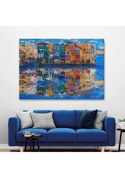 Amsterdam Hollada Şehir Yansıması Duvar TABLOSU-1208 fiyatları
