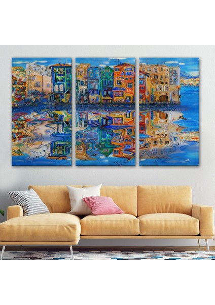 Amsterdam Hollada Şehir Yansıması Duvar TABLOSU-1208 modelleri