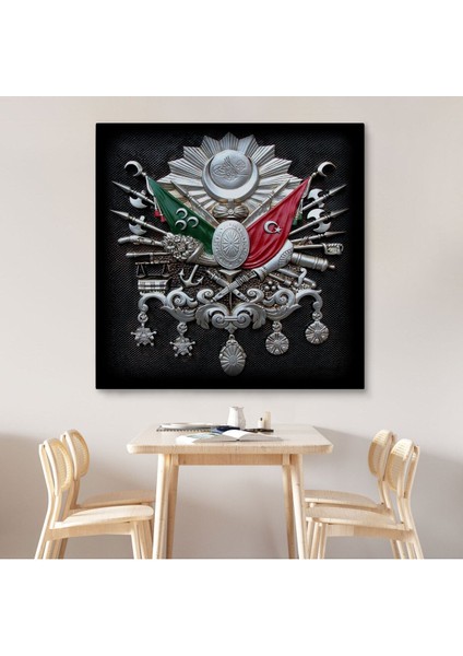 Osmanlı Tuğrası Dekoratif Kanvas TABLO-5803