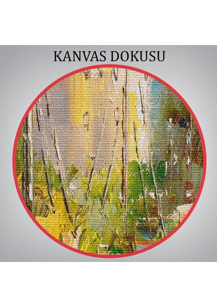 Renkli Şemsiyeler Yağlıboya Görünüm Dekoratif Kanvas Duvar Tablosu -5932 indirimleri