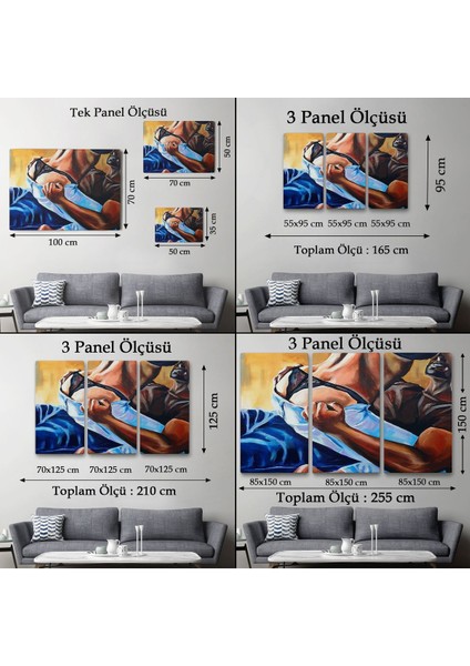 Yatak Odası Dekoratif Duvar TABLOSU-6657