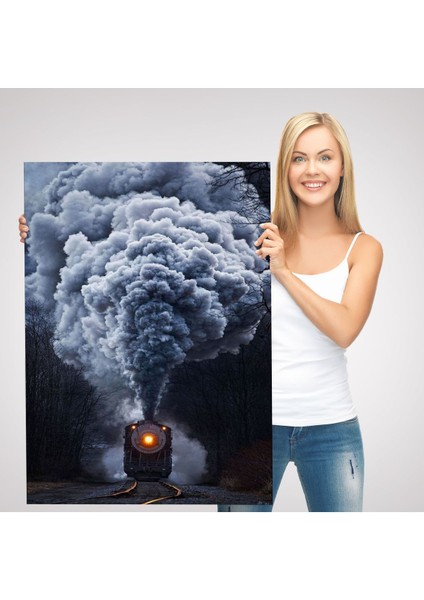 Gri Dumanı ile Kara Tren TABLOSU-6015 modelleri