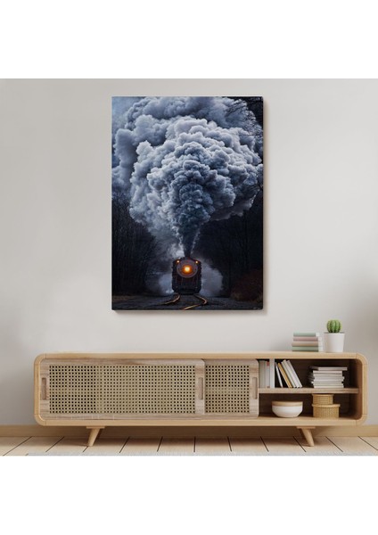 Gri Dumanı ile Kara Tren TABLOSU-6015