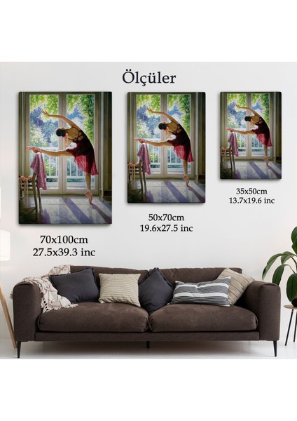 Bale Yapan Dansçı Kadın Duvar TABLOSU-6428 indirimleri