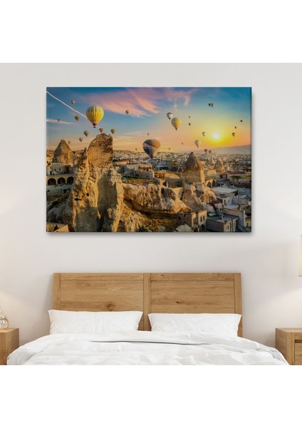 Göreme Kapadokya Manzarası Duvar Tablosu(Tek PARÇA)-1245 fiyatları