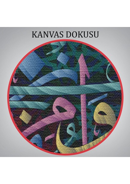 Yedi Gök Yer ve Bunların Içindekiler O'nu Tesbih Eder (Isra Süresi 44 Ayet) Yazılı Kanvas TABLO-3297