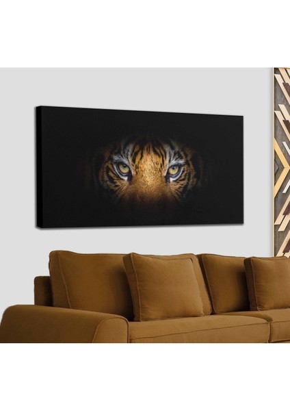 Kaplan Gözleri Dekoratif Kanvas Tablo 1161