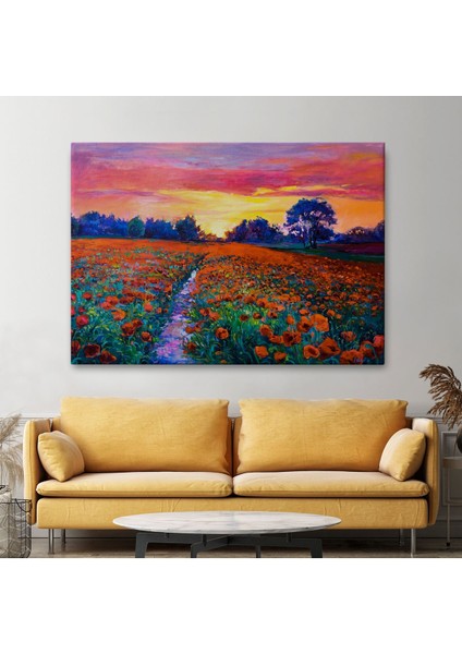 Haşhaş Tarlasının Yağlı Boya TABLOSU-1211 fiyatları