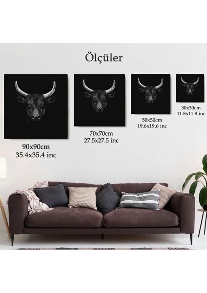 Boğa Dekoratif Kanvas TABLO-5809