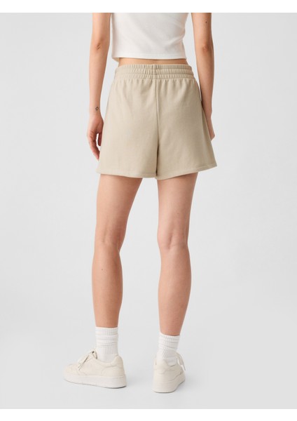 Kadın Bej Gap Logo Fransız Havlu Kumaş Şort indirimleri