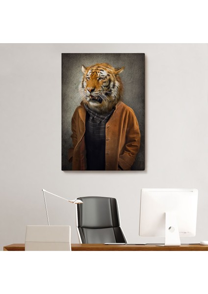 Kaplan Adam Dekoratif Kanvas Duvar TABLOSU-5938