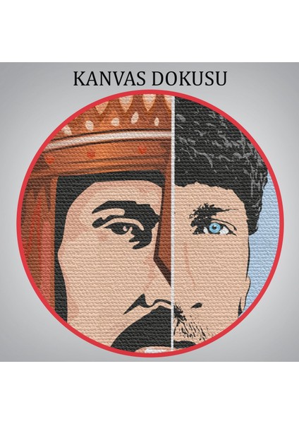 Atatürk Tablosu 30 Ağustos Zafer Bayramı Temalı Dekoratif Kanvas Tablo-Df-83