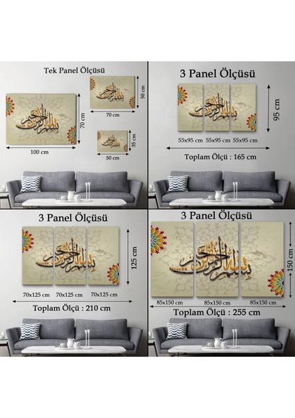 Islami Dini Kanvas Duvar TABLOSU-3269 indirimleri