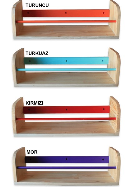 Iskandinav Masif Ahşap Rengarenk Duvar Rafı Kitaplık fiyatları