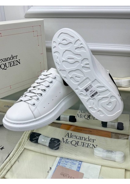Oversize Beyaz Erkek Deri Sneaker