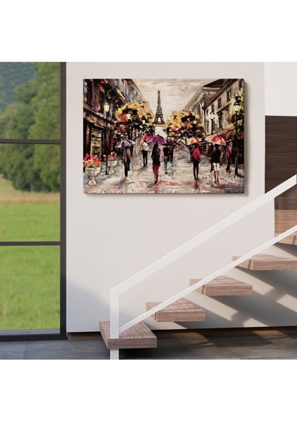 Fransa Paris Eyfel Manzara Manzaralı Dekoratif Duvar Tablosu (Tek PARÇA)-3634 indirimleri