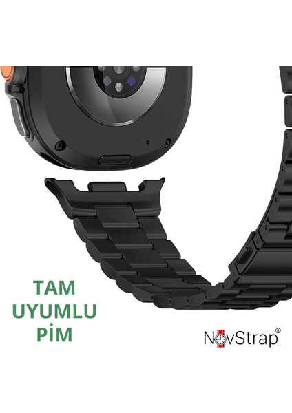 Samsung Galaxy Watch 8 40MM 44MM Classic 46MM ile Uyumlu Kordon Klasik Çelik Metal Kordon modelleri