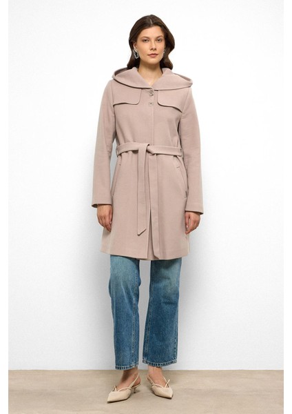 Kapüşonlu Pelerin Detaylı Kaban Taş 3109 fiyatları