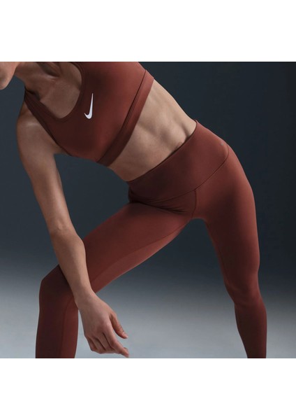 Dri-Fit Zenvy Gentle-Support Infinasoft High-Waisted Full-Length Training Kadın Kahverengi Tayt DQ6013 fırsatları