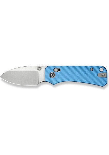 Baby Banter 2 Thumb Stud & Crossbar Lock Knife Blue Aluminum Handle Çakı