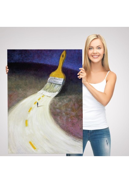 Kendi Yolunu Çiz Duvar TABLOSU-6071 modelleri